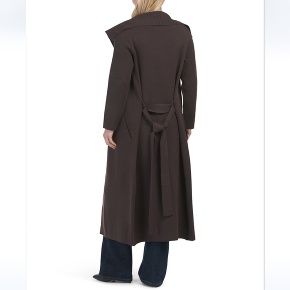 Max Sport Coffee Bean Overcoat Cardigan - Picture 2 of 4